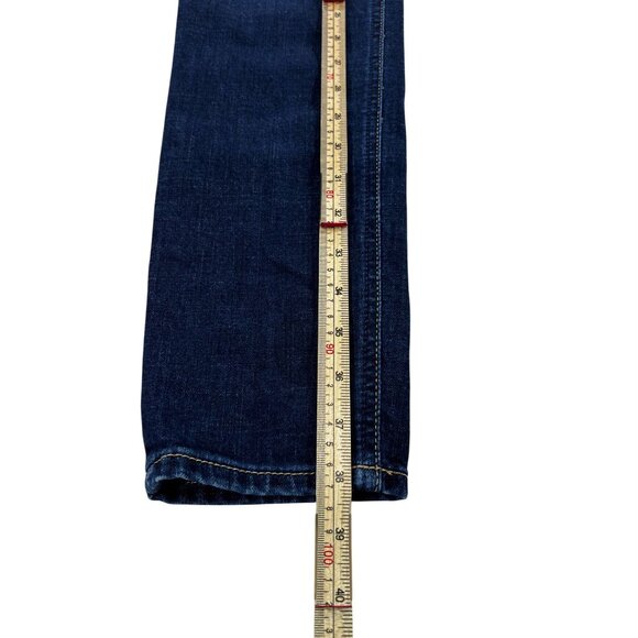 Hollister Womens Distressed Straight Leg Jeans Size 9 W29 Blue Denim - Picture 9 of 14